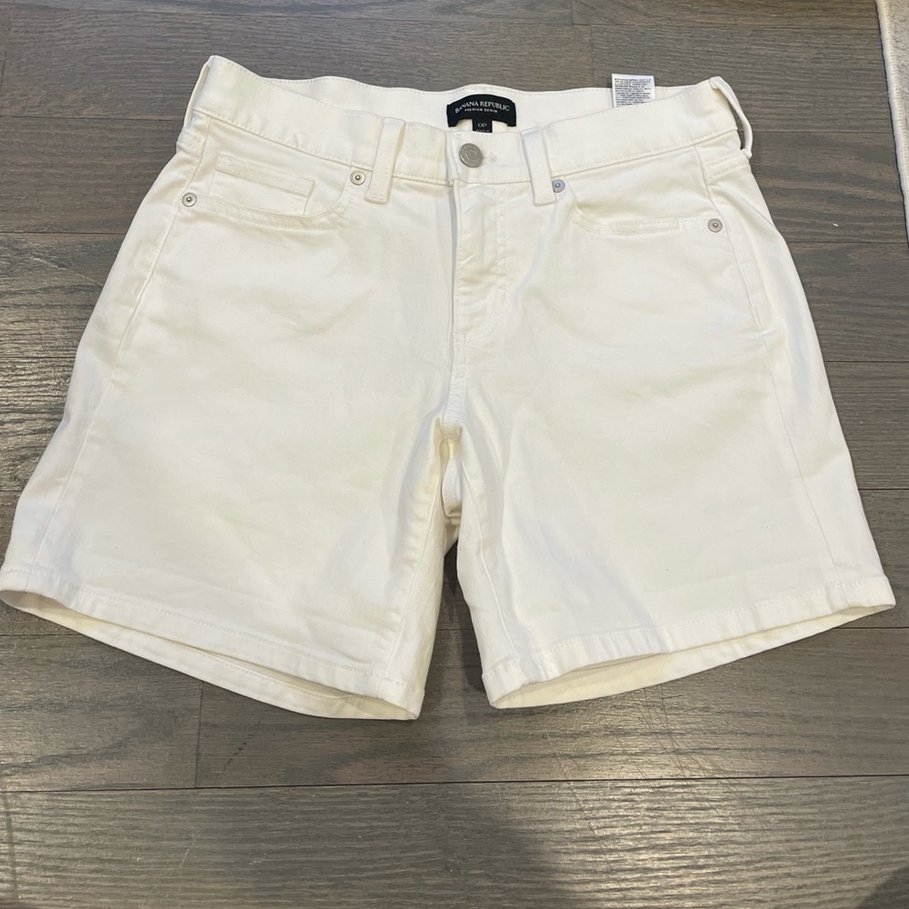 Banana Republic White Shorts